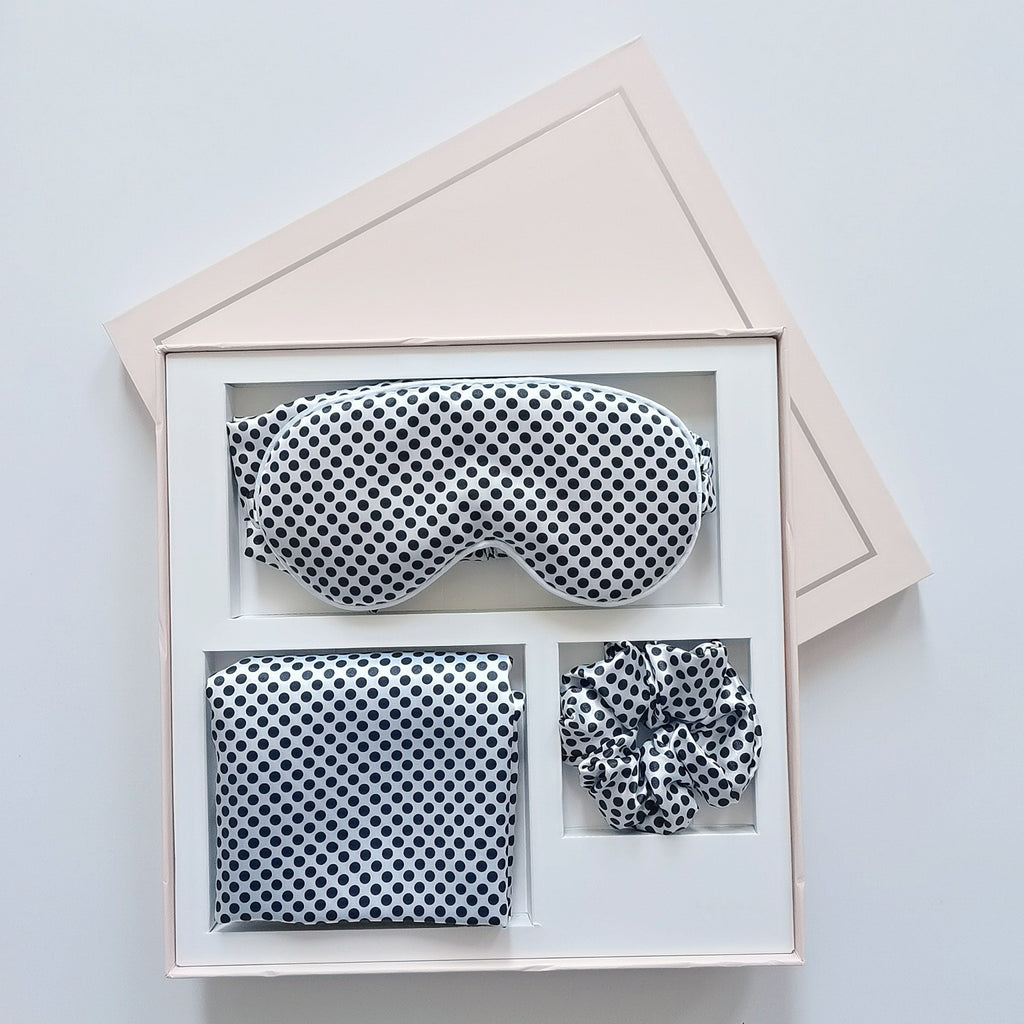 Soft Silk Pillowcase Set with Relaxing Eye Mask