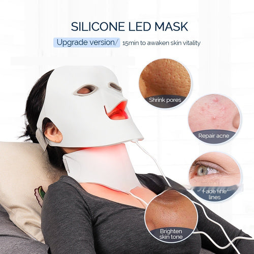 7 Colors Led Phototherapy Photon Skin Rejuvenation Facial Acne Removal